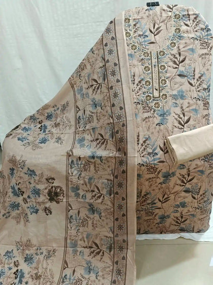 Cotton Unstitched Dress Material By ASC
