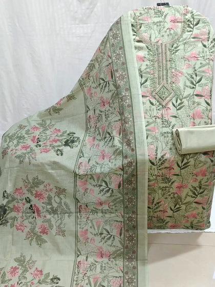 Cotton Unstitched Dress Material By ASC