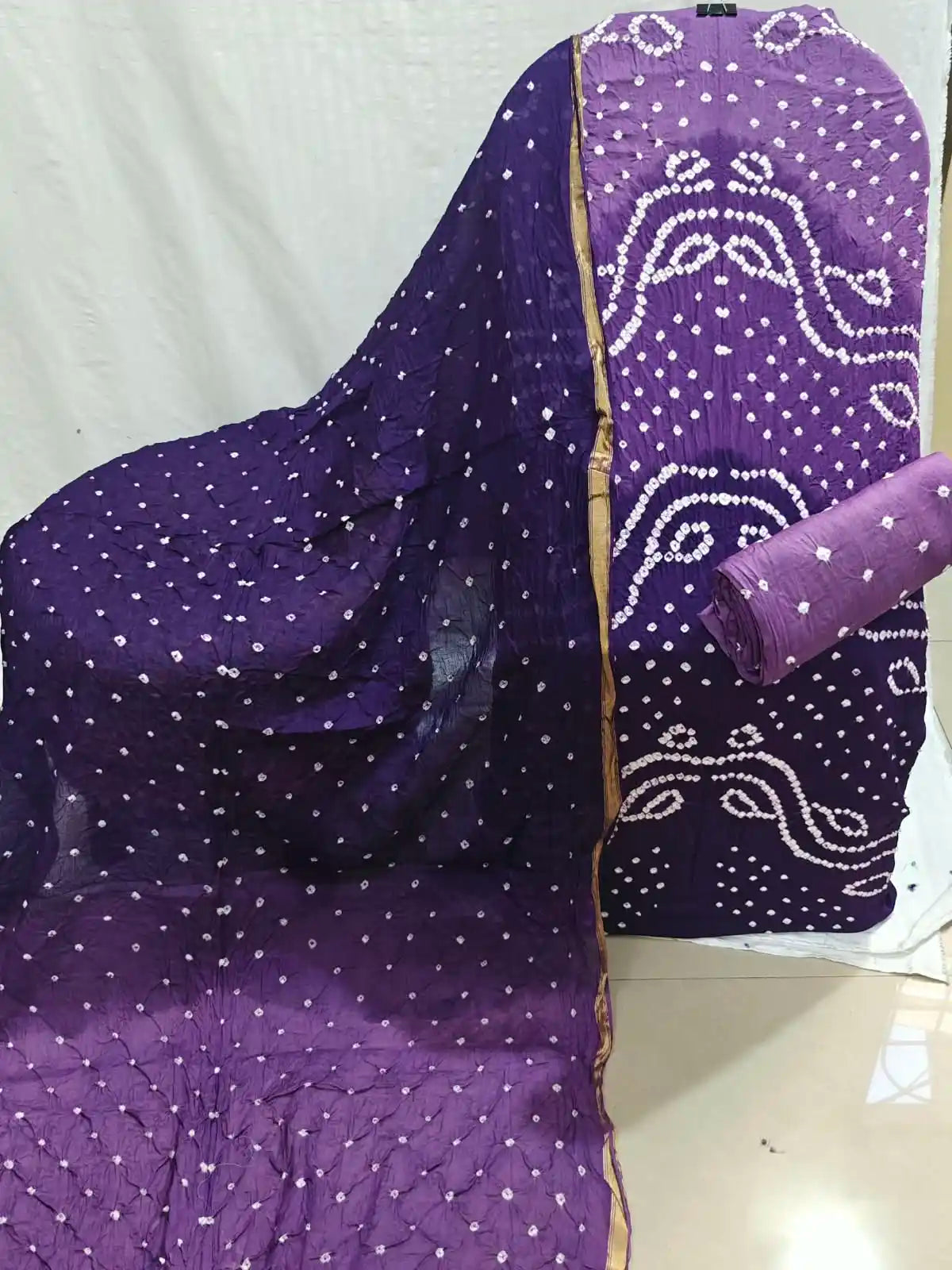 Soft Cotton Bandhani Printed Suit Fabric - ASC Fashion Store