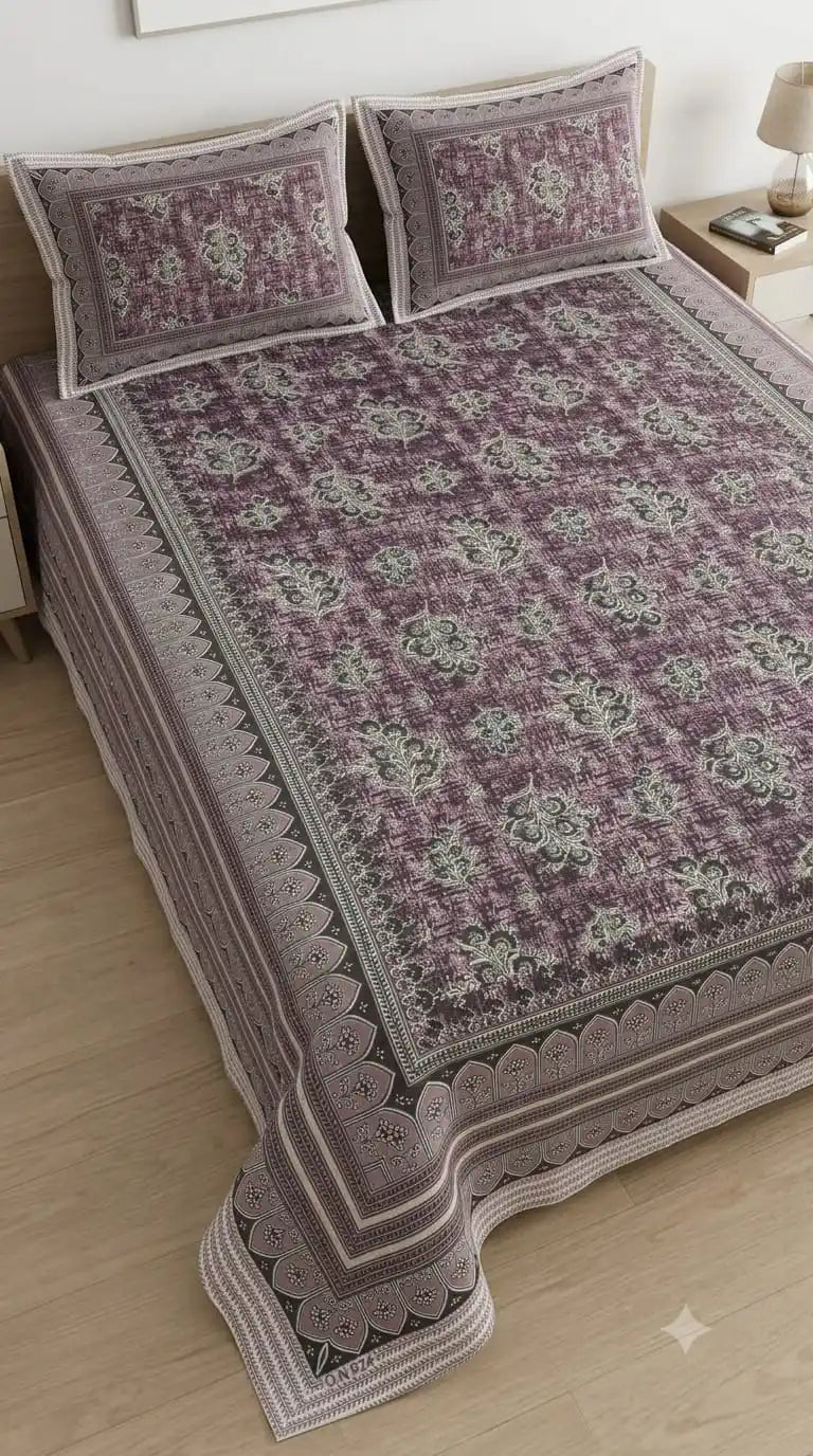 JAIPURI DOUBLE BEDSHEET (7x8 ft)