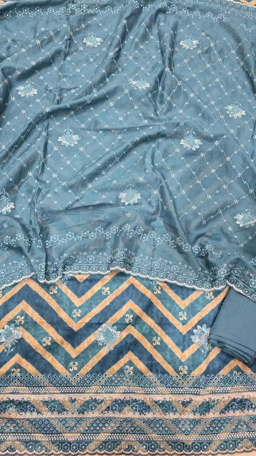 HEAVY EMBROIDERED PAKISTANI & COTTON HEAVY & DUPATTA WORK SUIT 📢📢