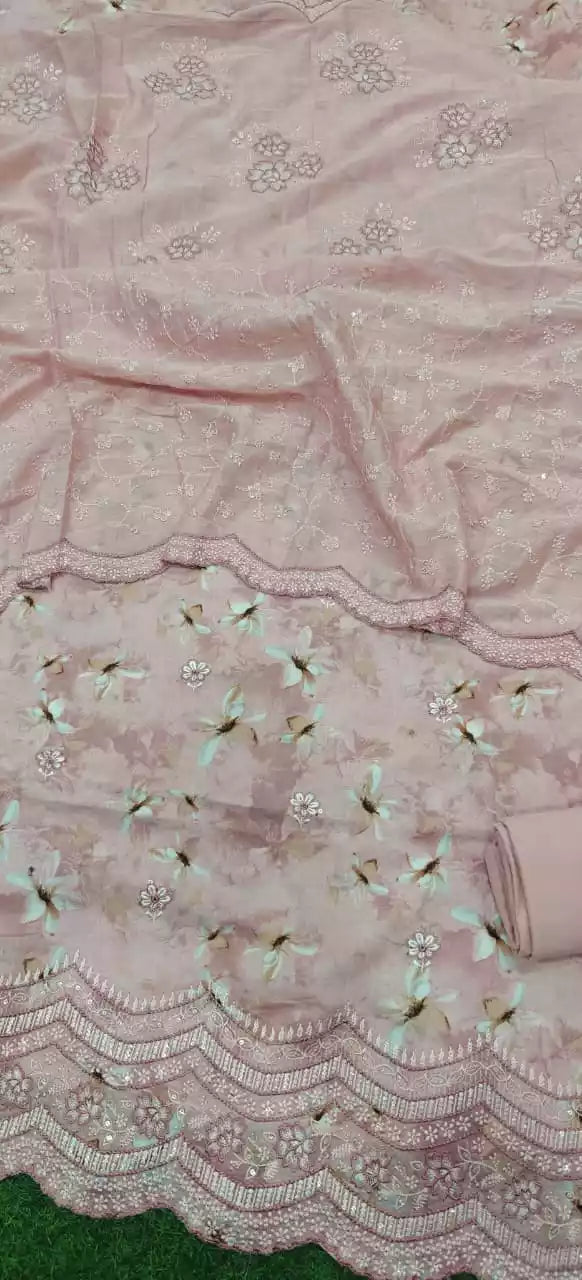 HEAVY EMBROIDERED PAKISTANI & COTTON HEAVY & DUPATTA WORK SUIT 📢📢