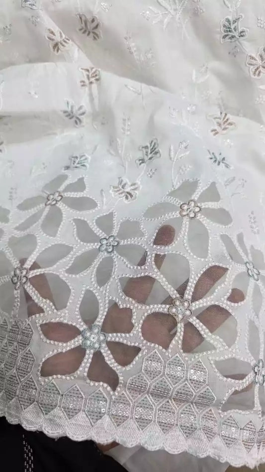 Non-Catalogue Pakistani Unstitched Cotton Suit