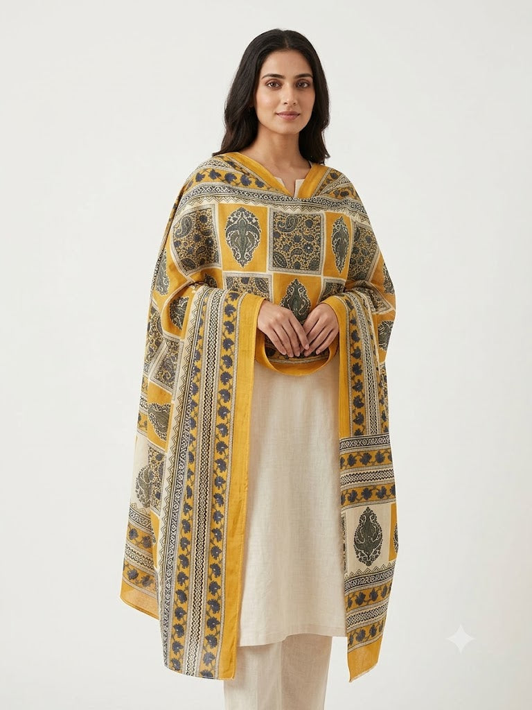 Mal Soft Cotton Namaazi Printed Dupatta