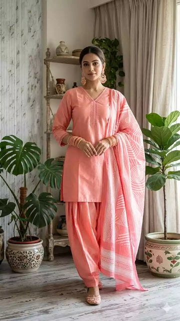 Premium cotton farshi salwar suit set