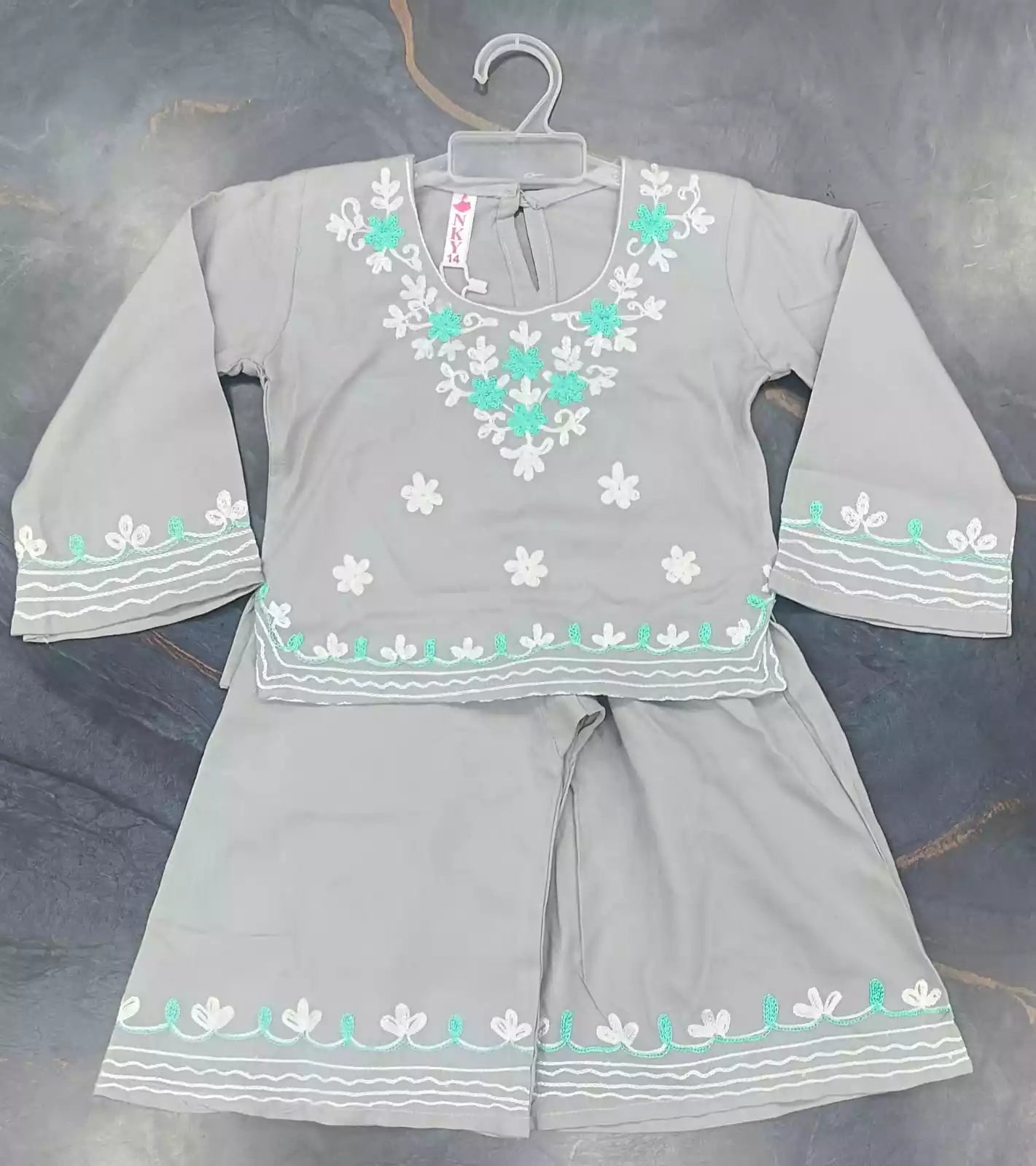 Baby Girls Classic Rayon Embroidered Garara Set by ASC
