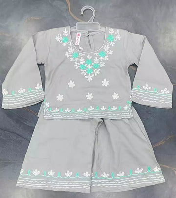 Baby Girls Classic Rayon Embroidered Garara Set by ASC