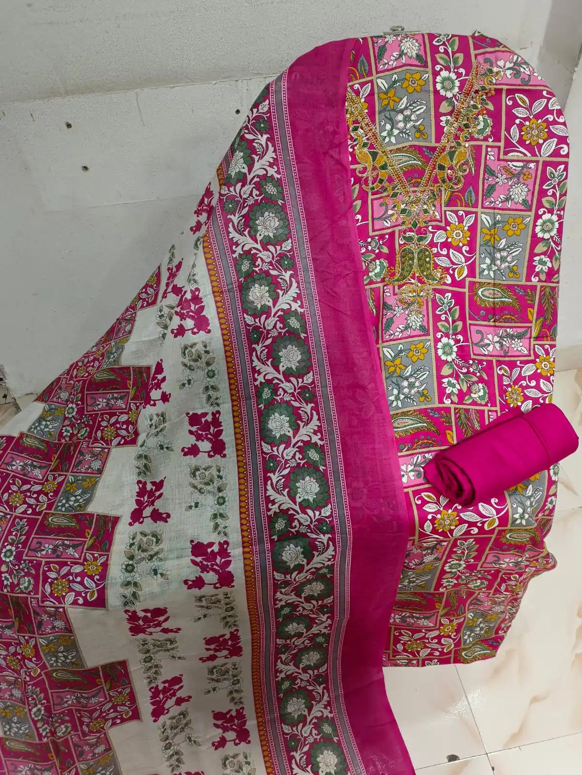 SOFT JAM COTTON KARACHI PRINTS UNSTITCHED SUIT