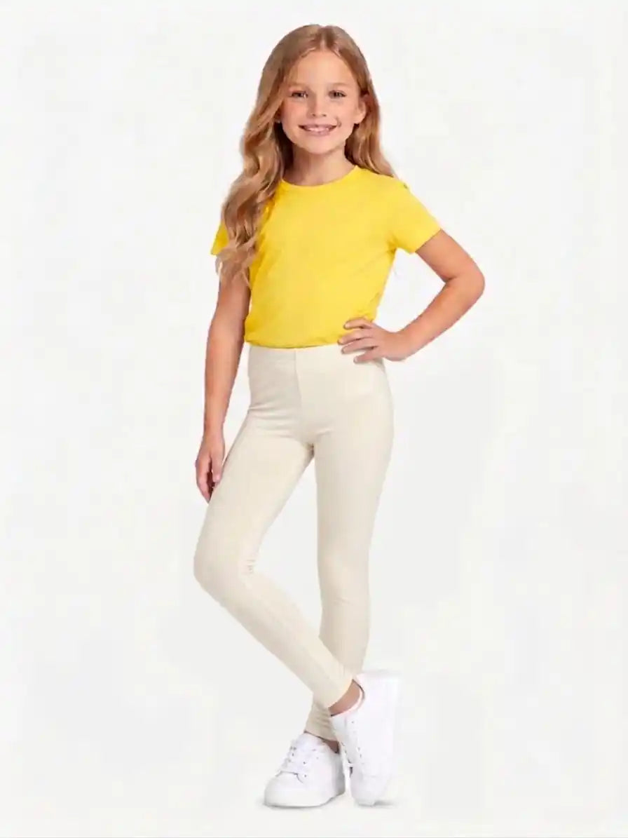 Kids Cotton Stretch Fashion Leggings