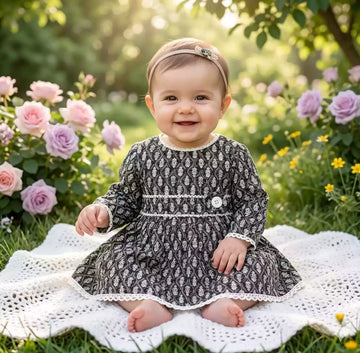 Newborn Baby Stylish Cotton Frock by ASC