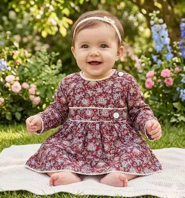 Newborn Baby Elegant Cotton Frock by ASC