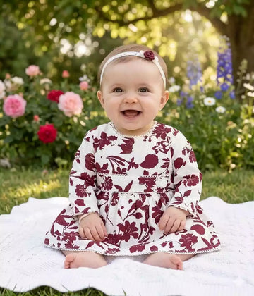 Newborn Baby Cute Cotton Frock by ASC