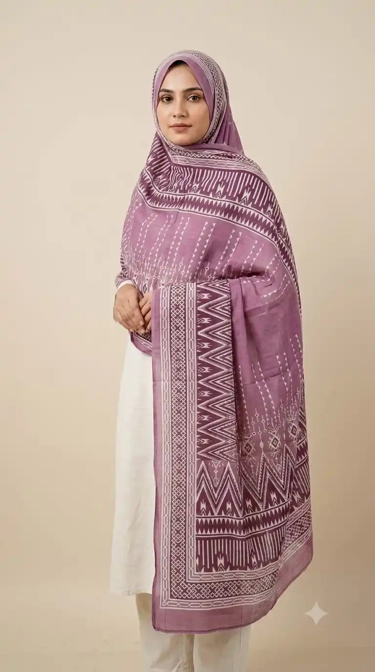 ASC Mulmul Cotton Printed Dupatta 2.25 Meter Soft Dupatta