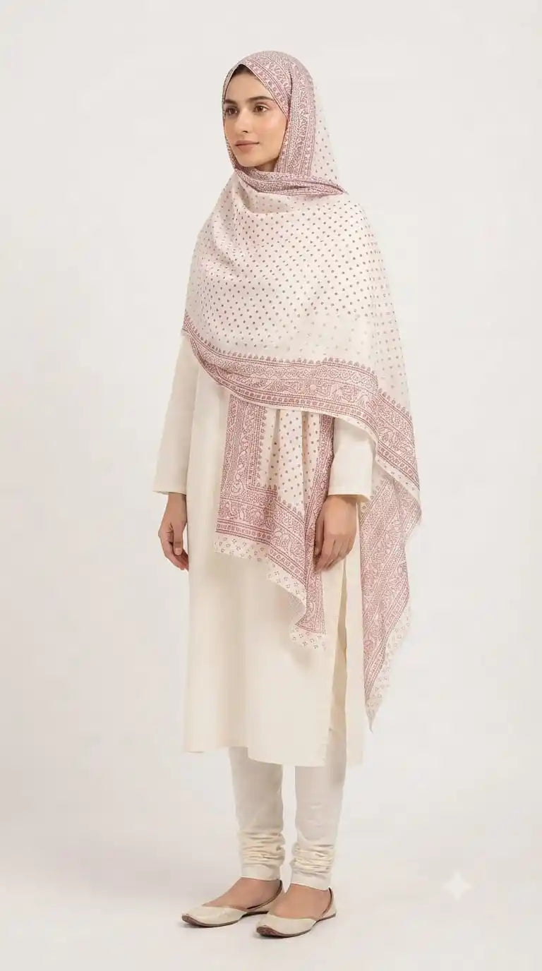 ASC Soft Namaazi Printed Mulmul Cotton Dupatta 2.25 Meter