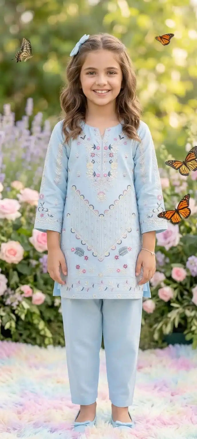 GIRLS PREMIUM RAYON EMBROIDERED COLLECTION ✨