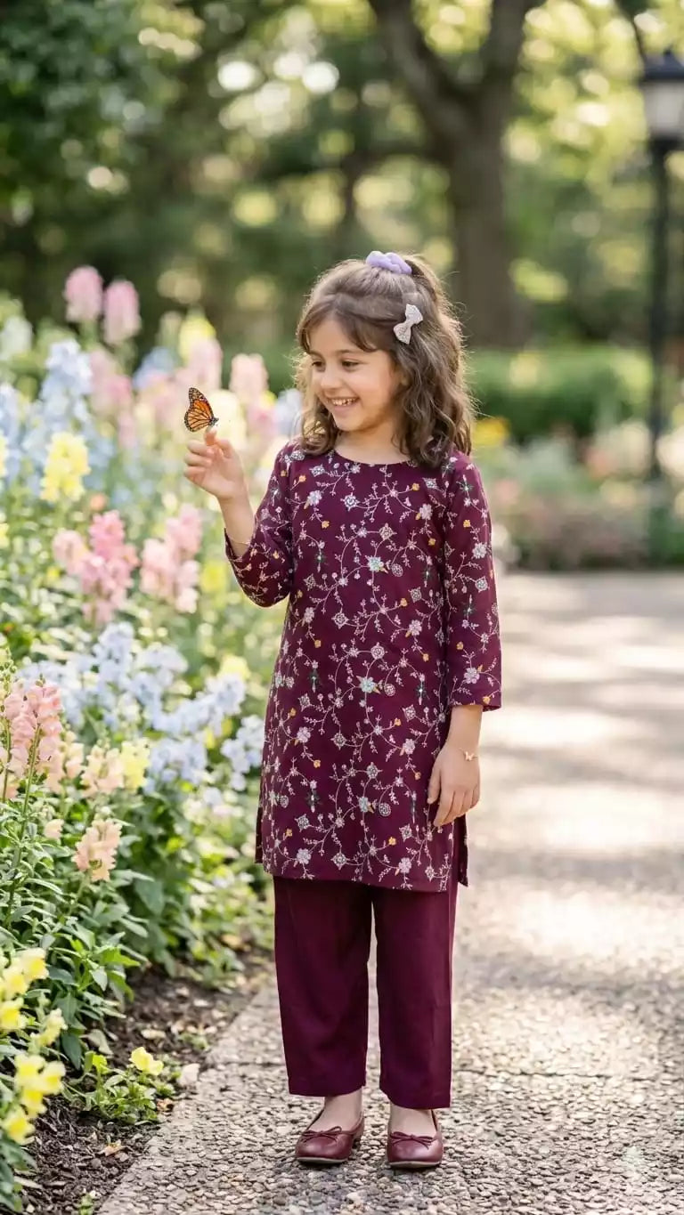GIRLS PREMIUM RAYON EMBROIDERED COLLECTION ✨