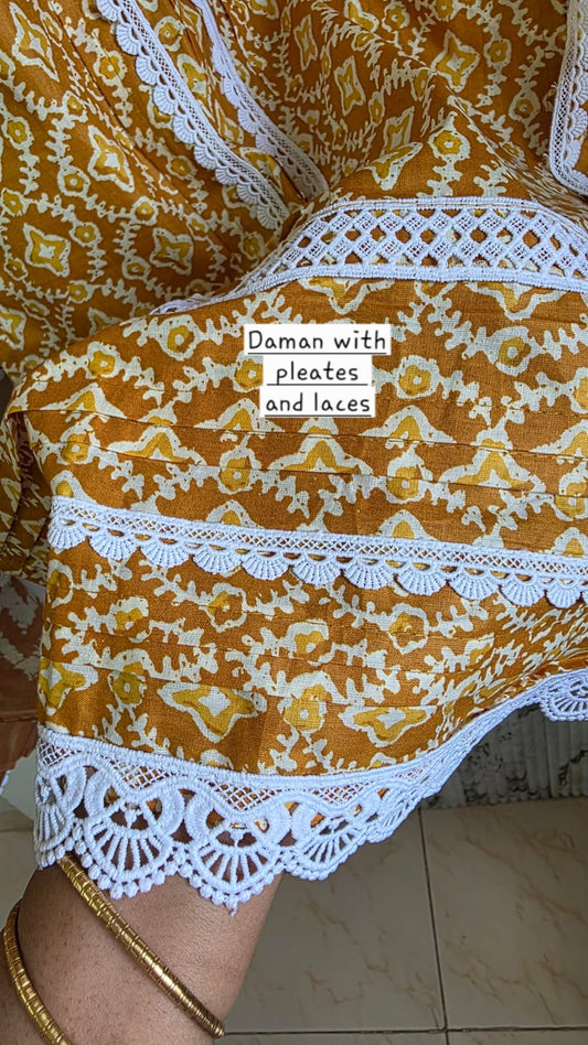 Jaipuri KARACHI Readymade Cotton Suit With Comfortable pant & Cotton Dupatta