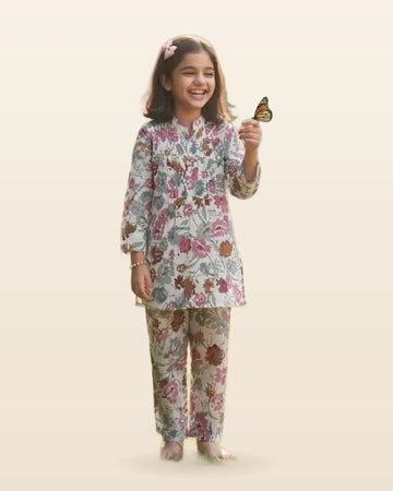 Trendy Kids Wear Floral Printed Rayon Co-ord Set by ASC