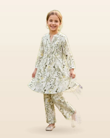 Western Style Printed Rayon Co-ord Set For Kids by ASC