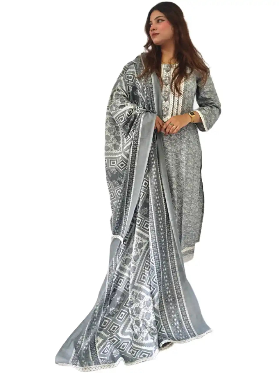 Readymade Crochet Lace Suit