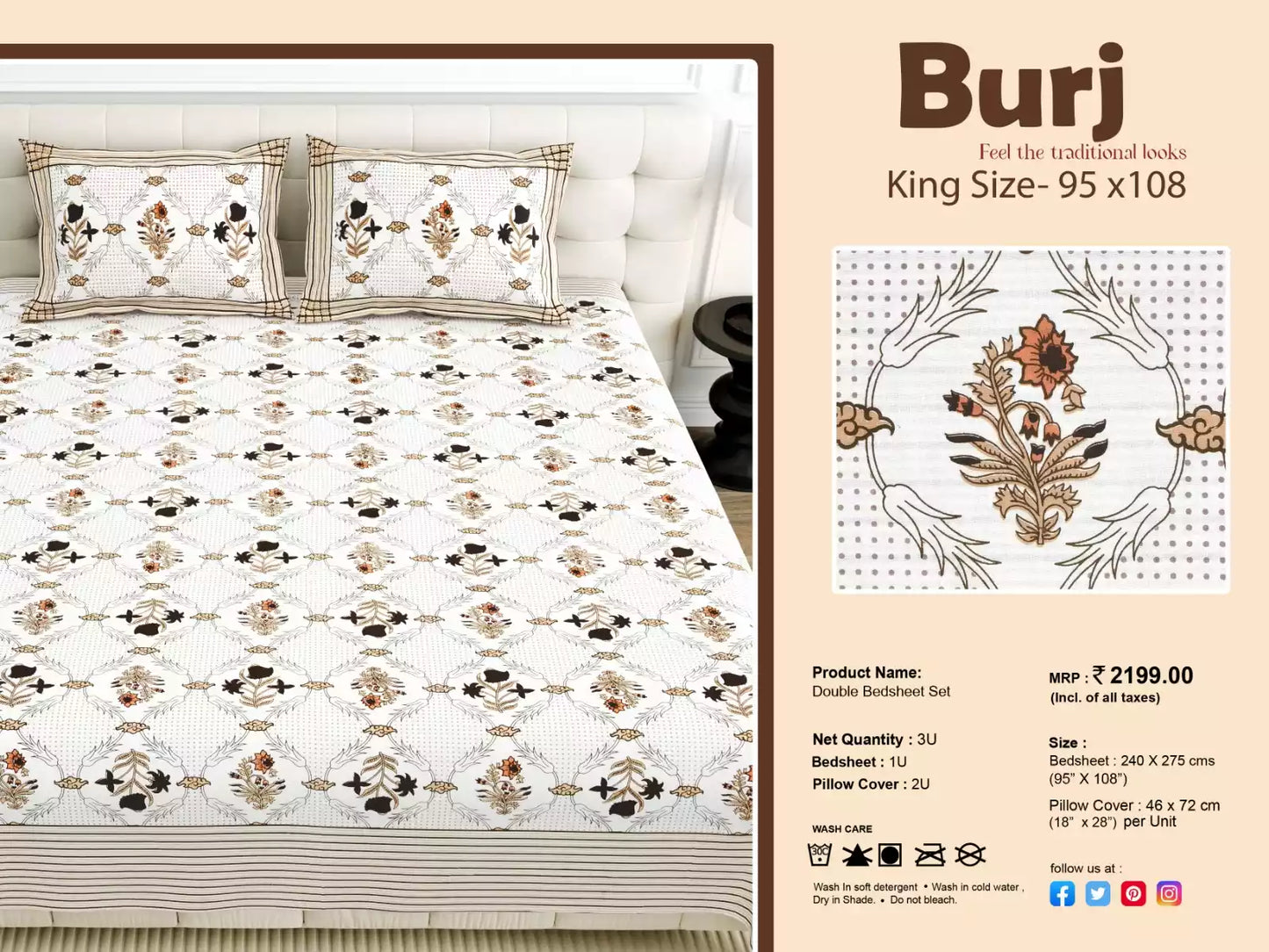 SUPER KING SIZE BEDSHEET