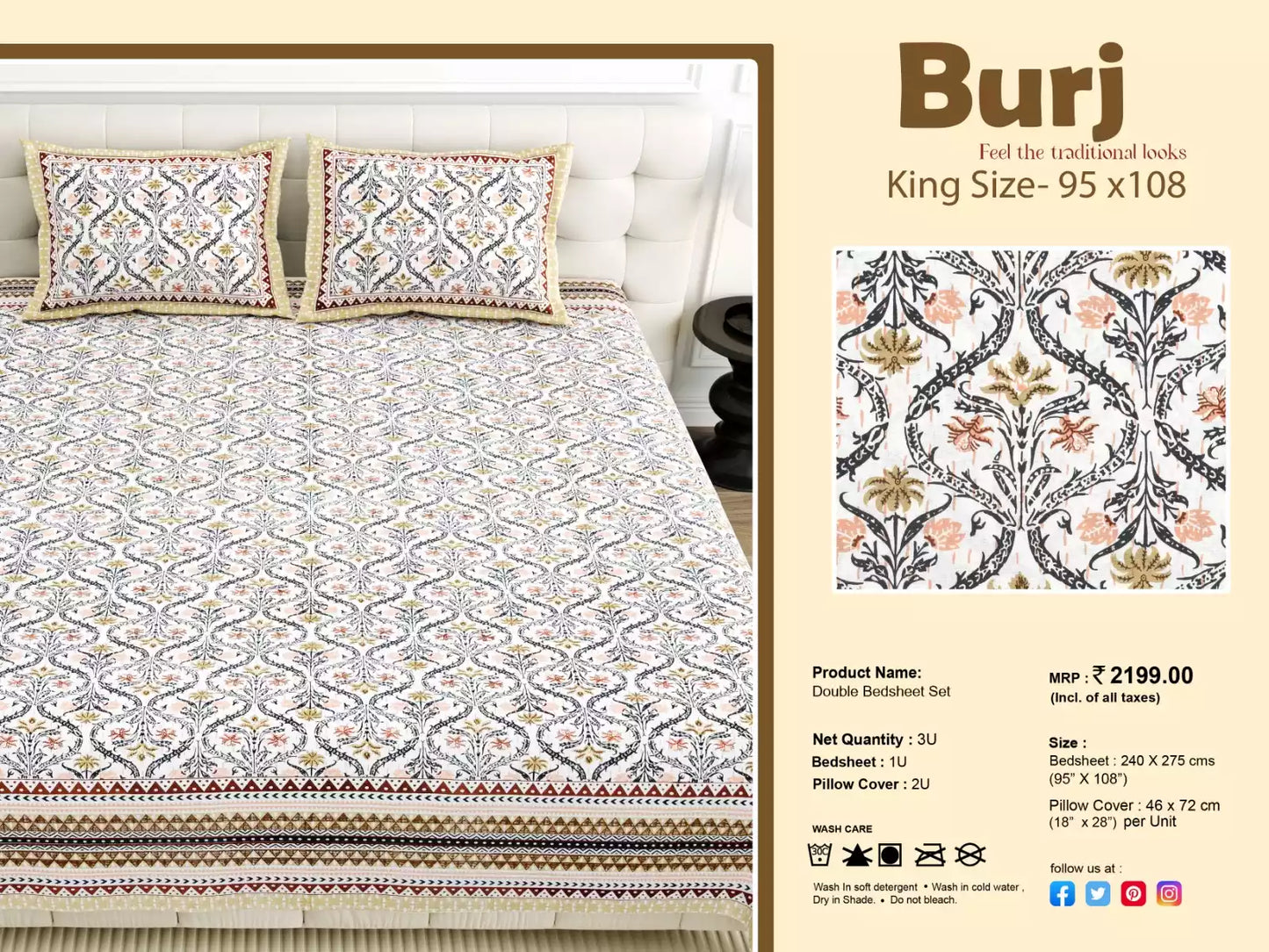 SUPER KING SIZE BEDSHEET