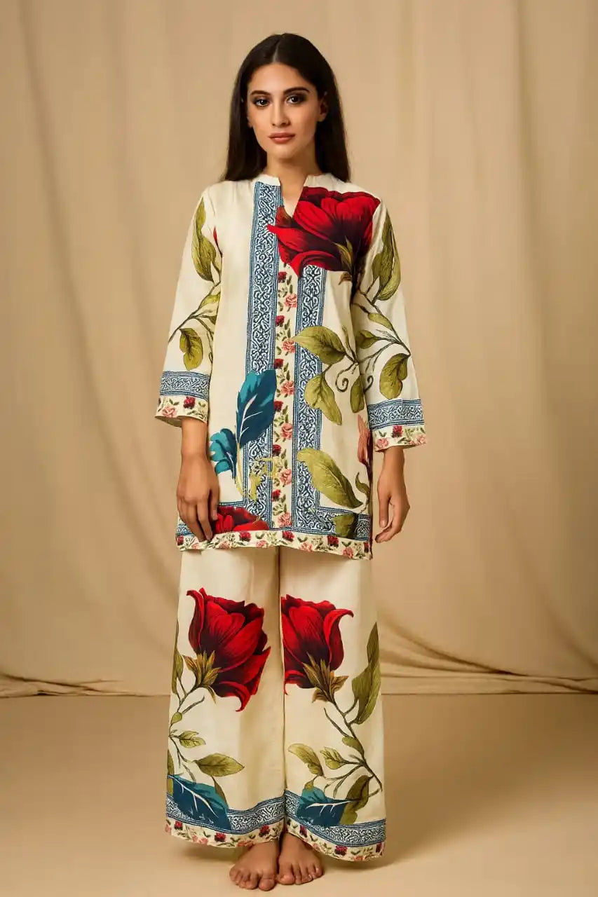 Readymade Turkish Cord Set Without Dupatta