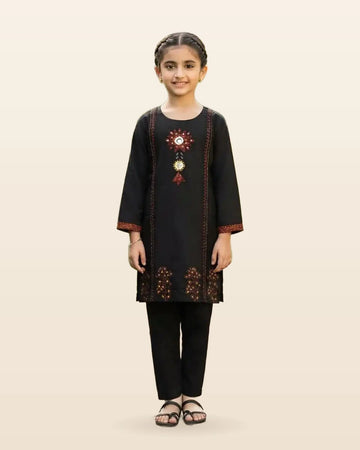 Girls Fine Floral Print Lightweight Rayon Co-ord Set by ASC