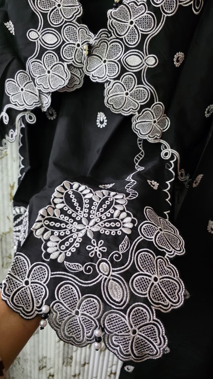 Farsi Salwar Roman Silk Readymade Lahori Style Designer Suit WIth Oragnaza Dupatta