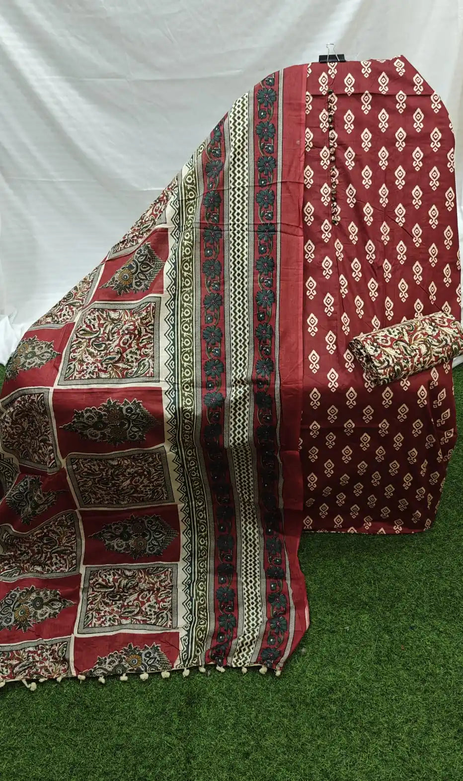 Pure Original Hand Block Jaipuri Unstitched Cotton Material