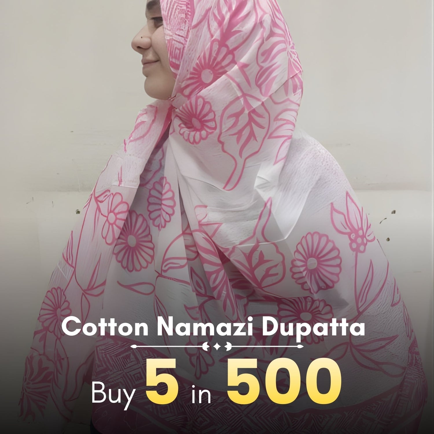 Namazi Printed Cotton Dupatta
