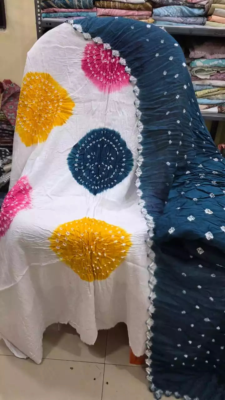 Unstitched Bandhani Suit