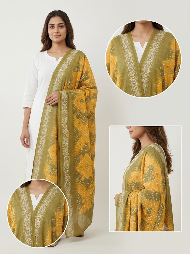 Soft Cotton Printed Dupatta
