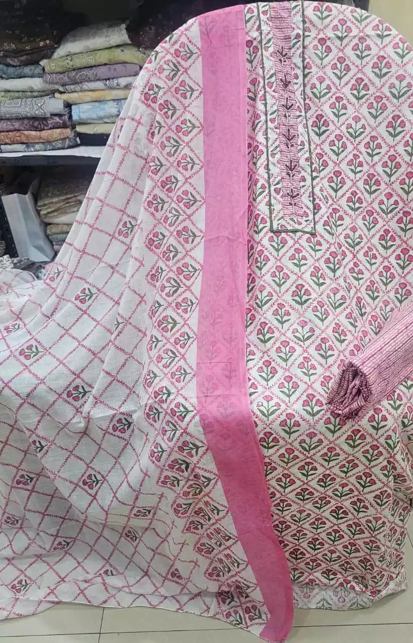 Cotton Unstitched Suit