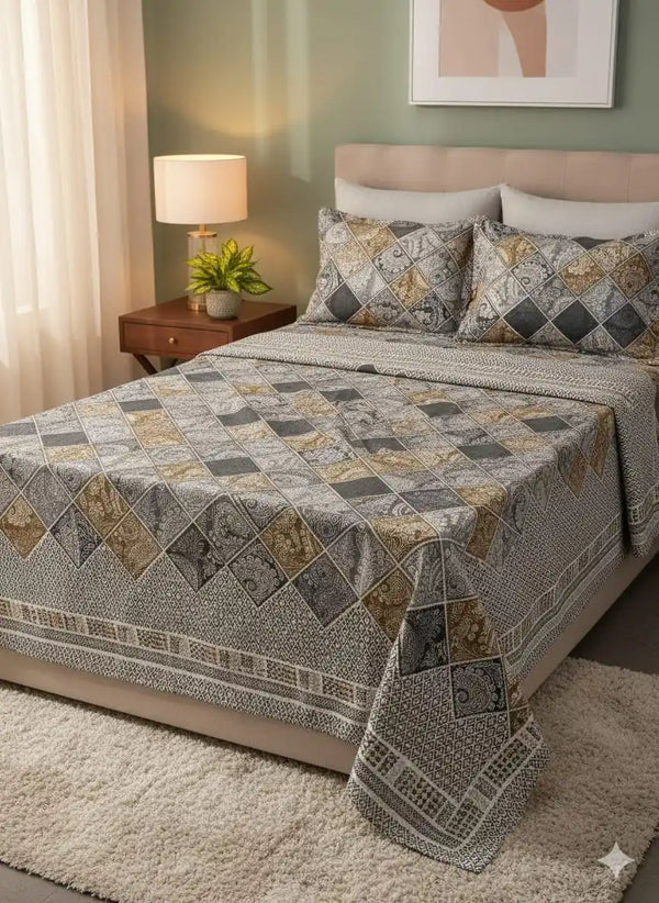 SINGLE BEDSHEETS WITH 2 PILLOW COVERS