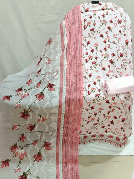 Cotton Unstitched Dress Material By ASC