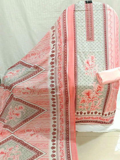 Cotton Unstitched Dress Material By ASC