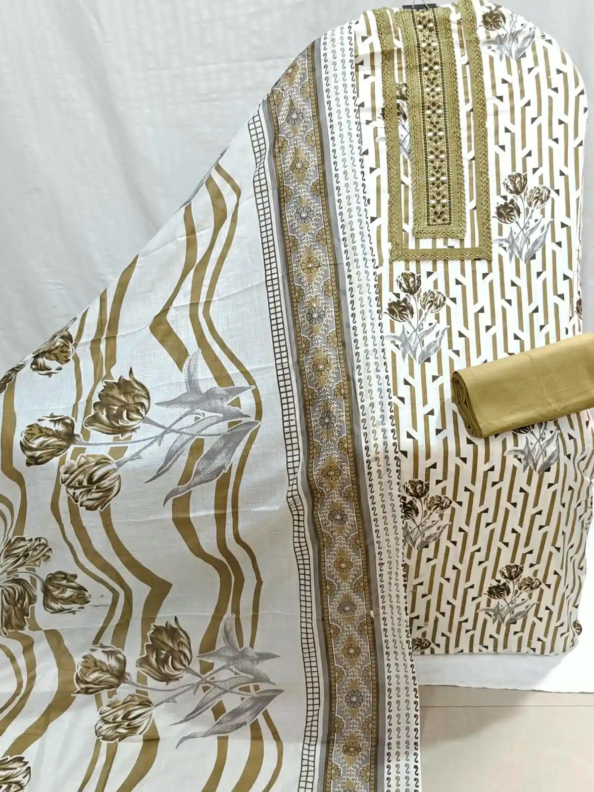 Cotton Unstitched Dress Material By ASC
