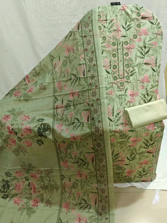 Cotton Unstitched Dress Material By ASC