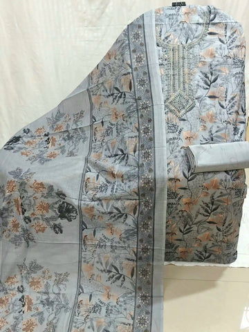Cotton Unstitched Dress Material By ASC