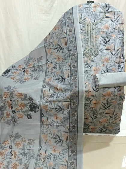 Cotton Unstitched Dress Material By ASC