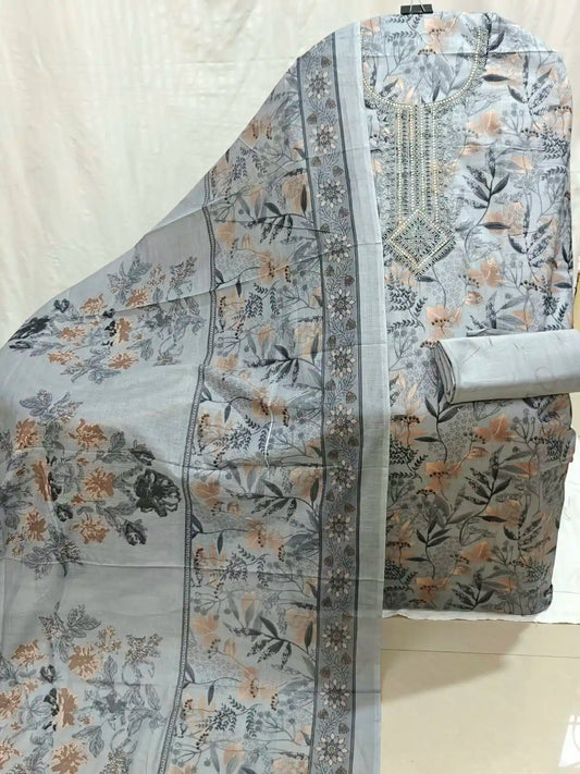 Cotton Unstitched Dress Material By ASC