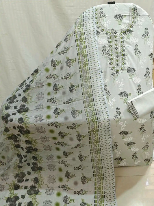 Cotton Unstitched Dress Material By ASC