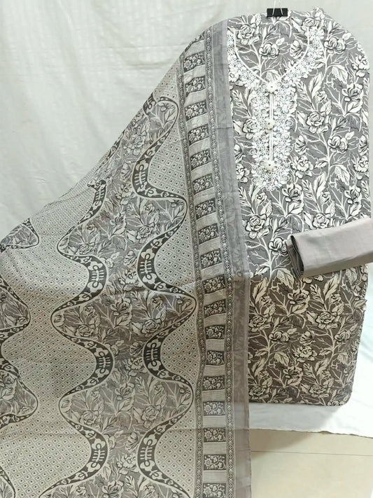 Cotton Unstitched Dress Material By ASC