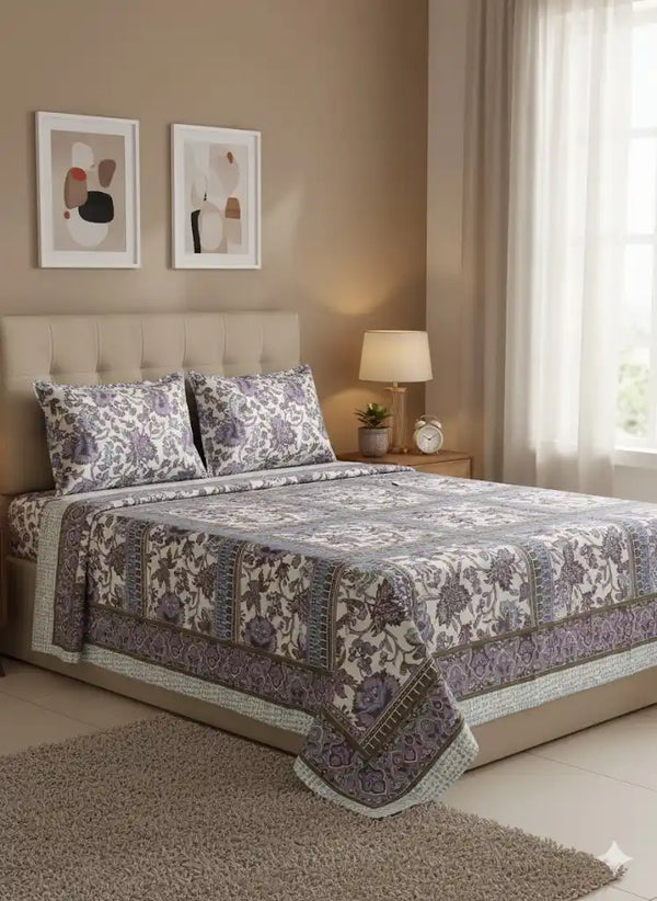 SINGLE BEDSHEETS WITH 2 PILLOW COVERS