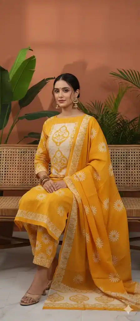 Unstitched Wax Batic Cotton Suits