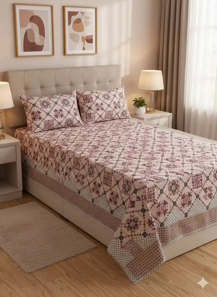SINGLE BEDSHEETS WITH 2 PILLOW COVERS