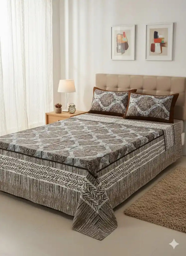 SINGLE BEDSHEETS WITH 2 PILLOW COVERS