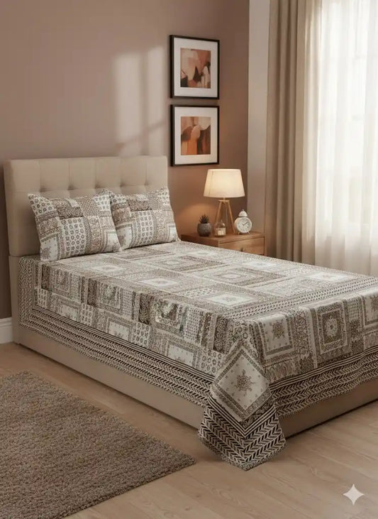 SINGLE BEDSHEETS WITH 2 PILLOW COVERS