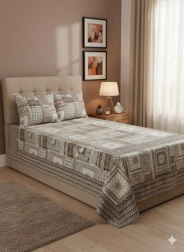 SINGLE BEDSHEETS WITH 2 PILLOW COVERS